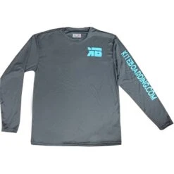 Kiteboarding.com Long Sleeve Water Jersey - Grey ONE LEFT Size XL Discounts Apply !