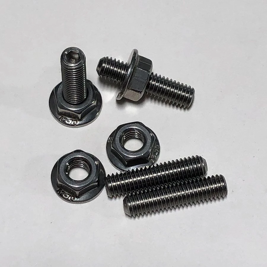 PKS - M6 Studs(4) With Flanged Nuts(4) For Hydrofoil Mounting Discounts Apply !